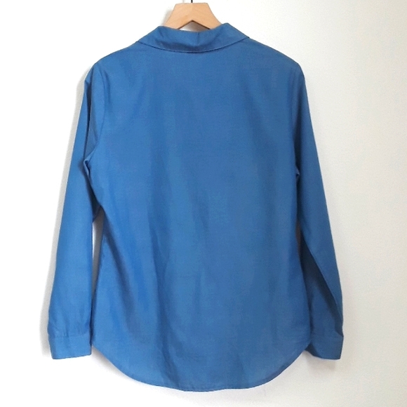 Fuinloth - Medium - Blue Button Down Shirt - Picture 4 of 6